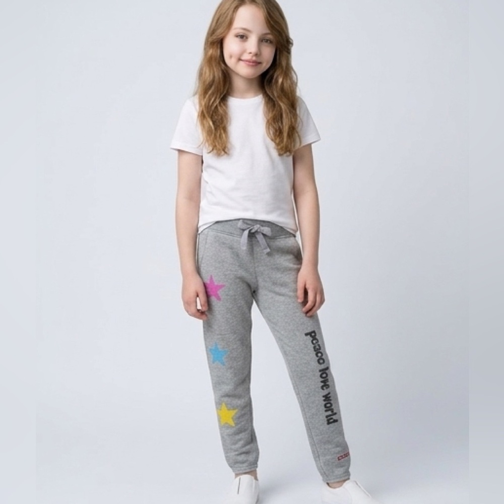 Peace Love World Star Joggers